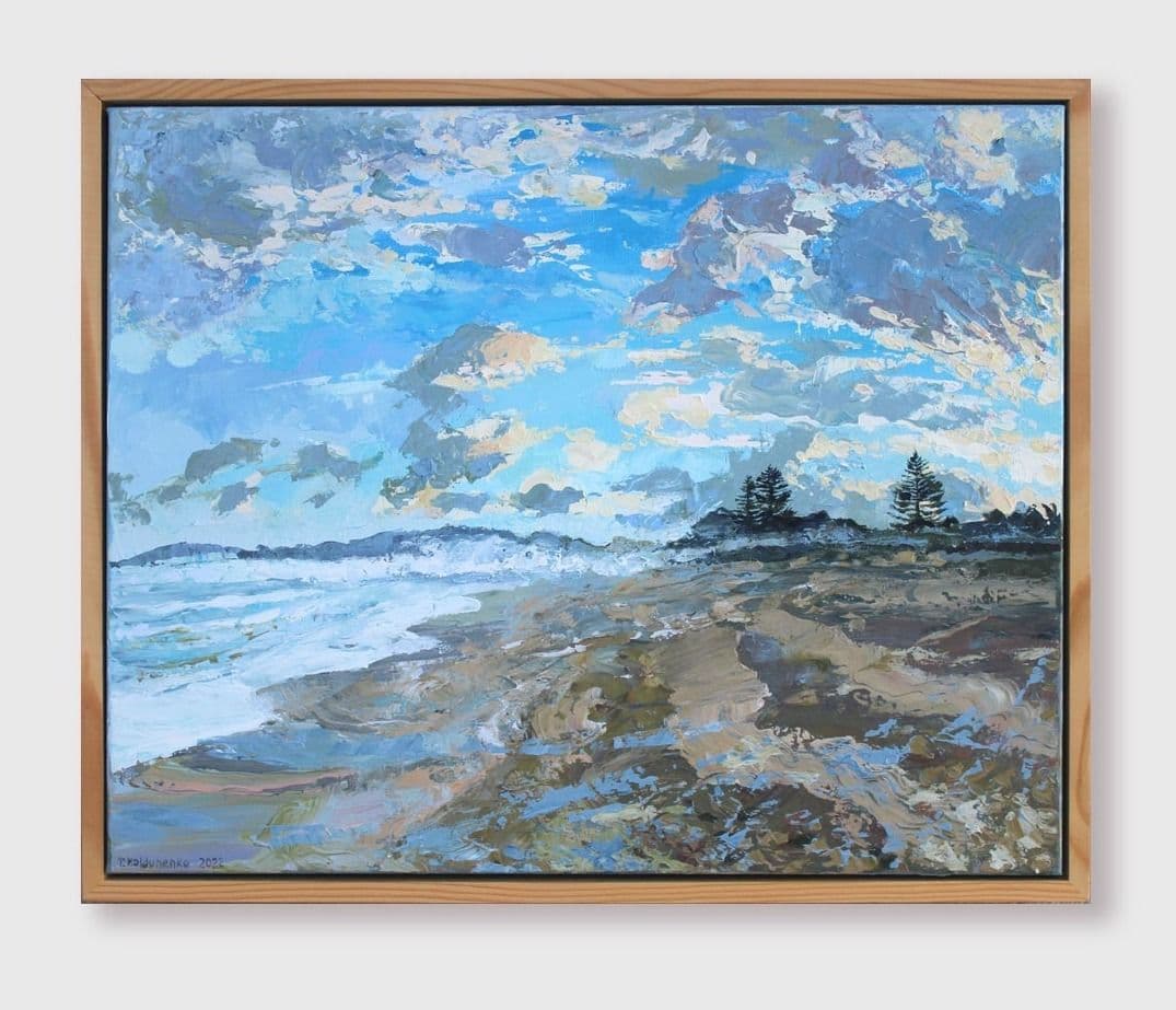 Artwork with seascape Narrabeen beach