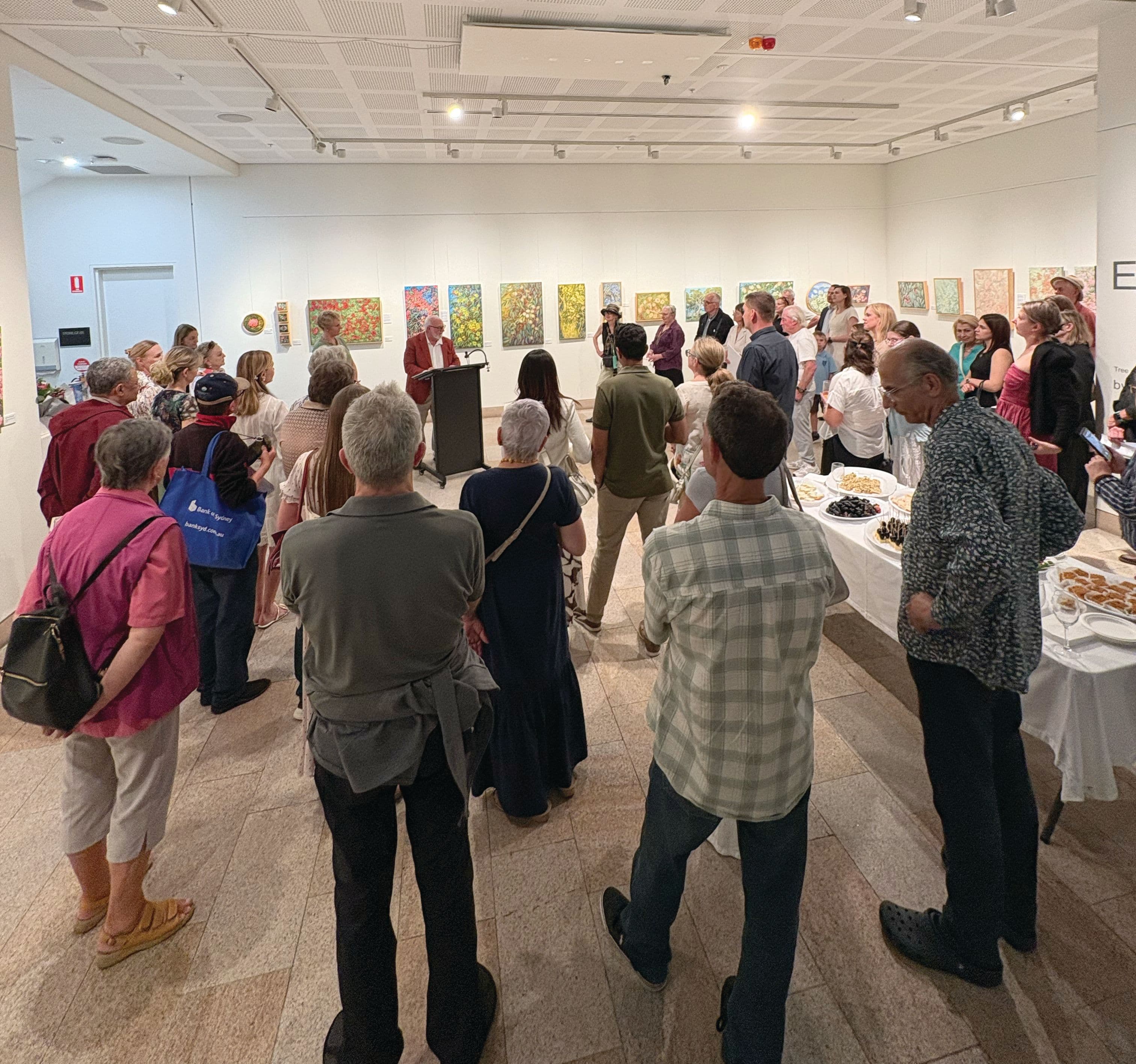 Opening night at Art Space Gallery on The Concourse