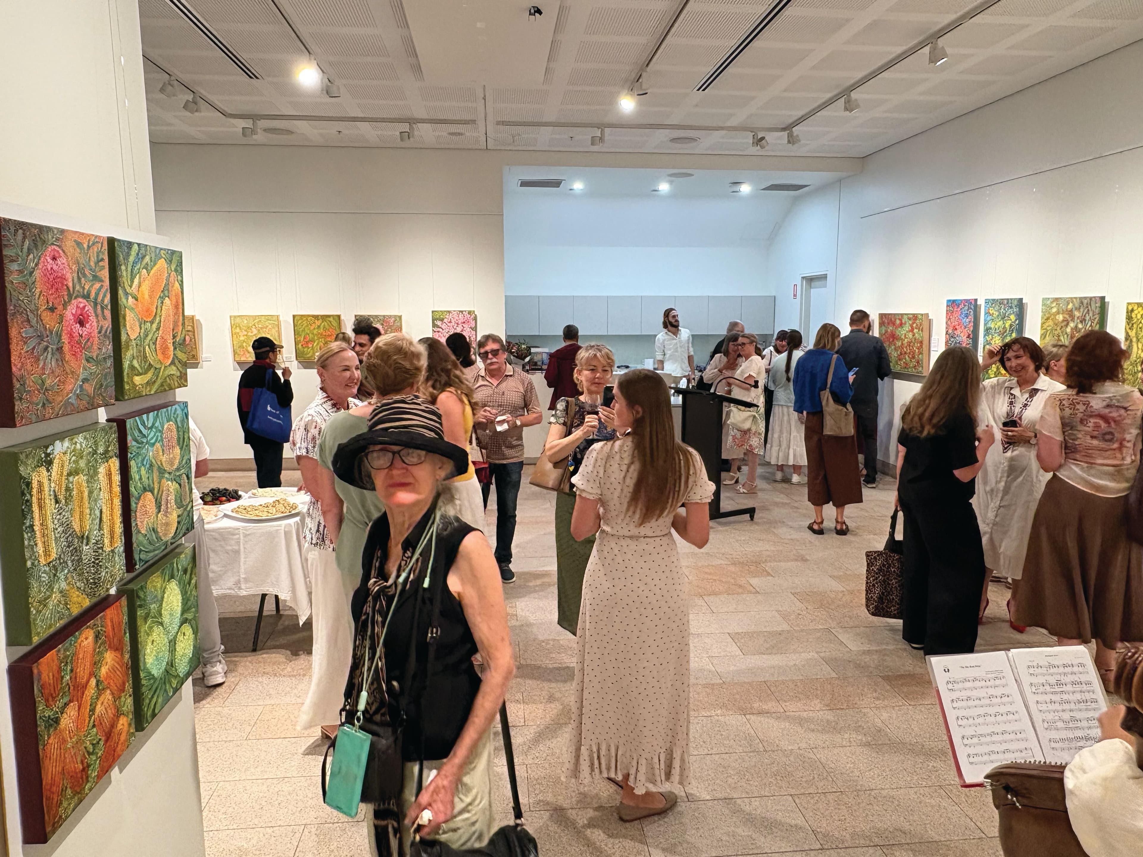 Tetiana Koldunenko solo exhibition opening night at Art Space Gallery Sydney