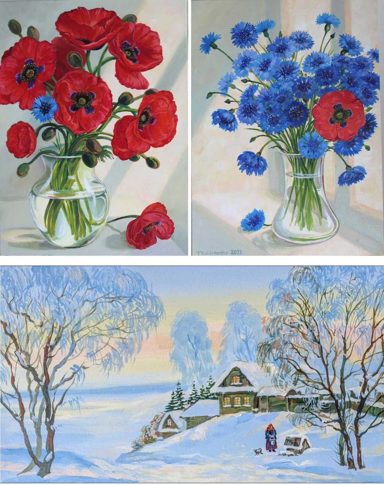 Poppies and winter